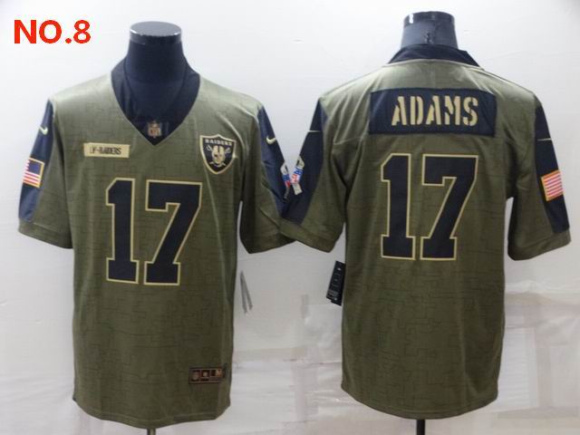 Men's Las Vegas Raiders 17 Davante Adams Jesrey NO.8;